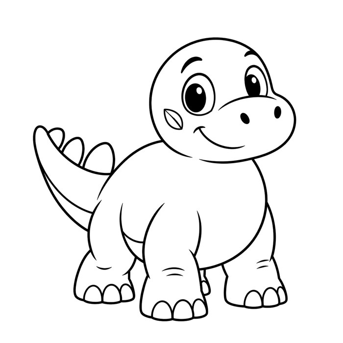 Outline of Stompwick standing and smiling